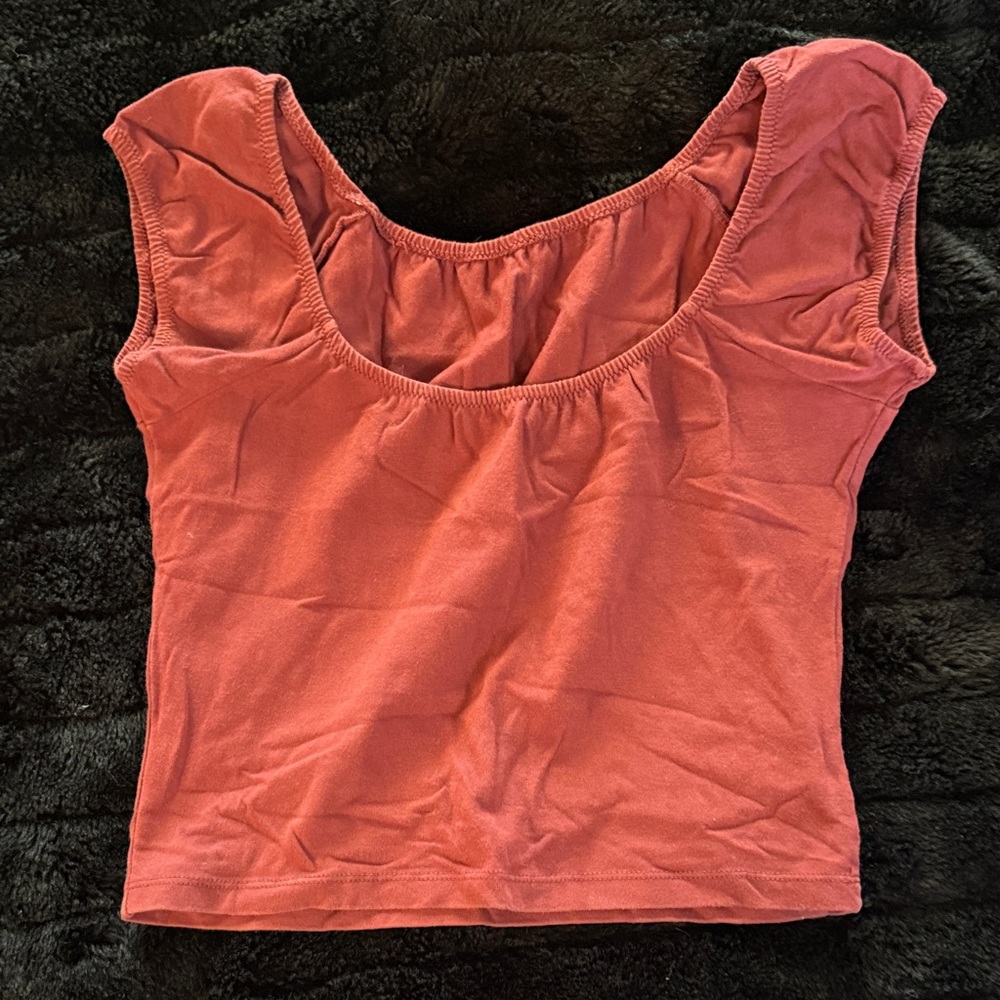 Brandy Melville Coral Crop Top